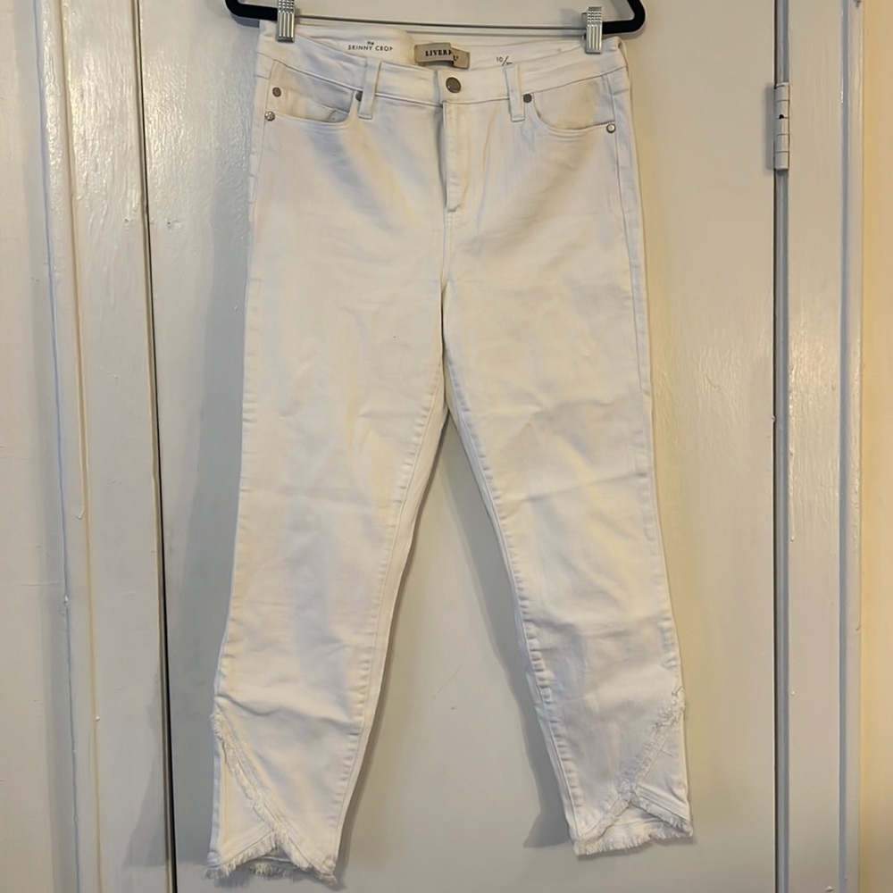 Size 10 White Liverpool Jeans